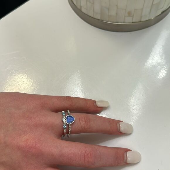 Love Blue stretchable Ring - Picture 3 of 3